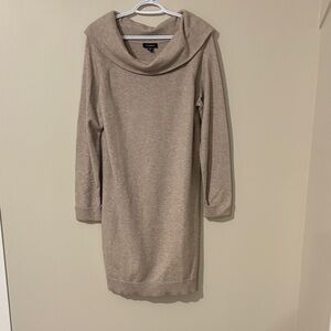 Tan Tunic Sweater Dress